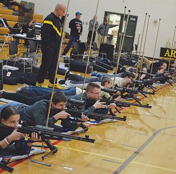 jrotc rifle competition wbhs hosts shooting army shooters compete held dec western brown during school
